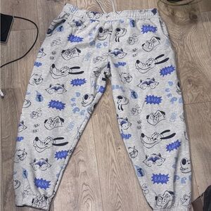 Disney Animals Gray and Blue Jogger sweatpants L